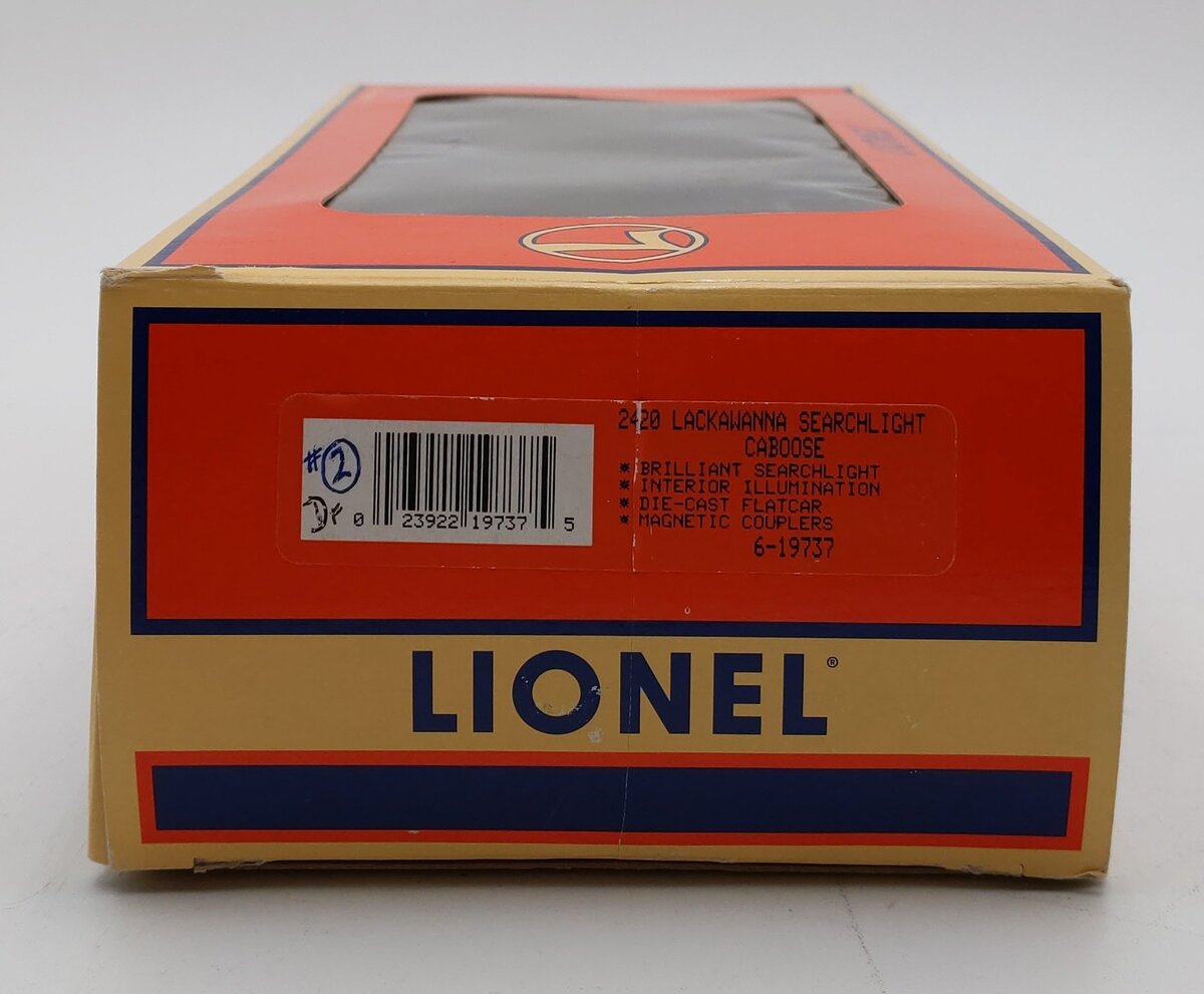 Lionel 6-19737 O Gauge Lackawanna Searchlight Caboose #2420 VG/Box