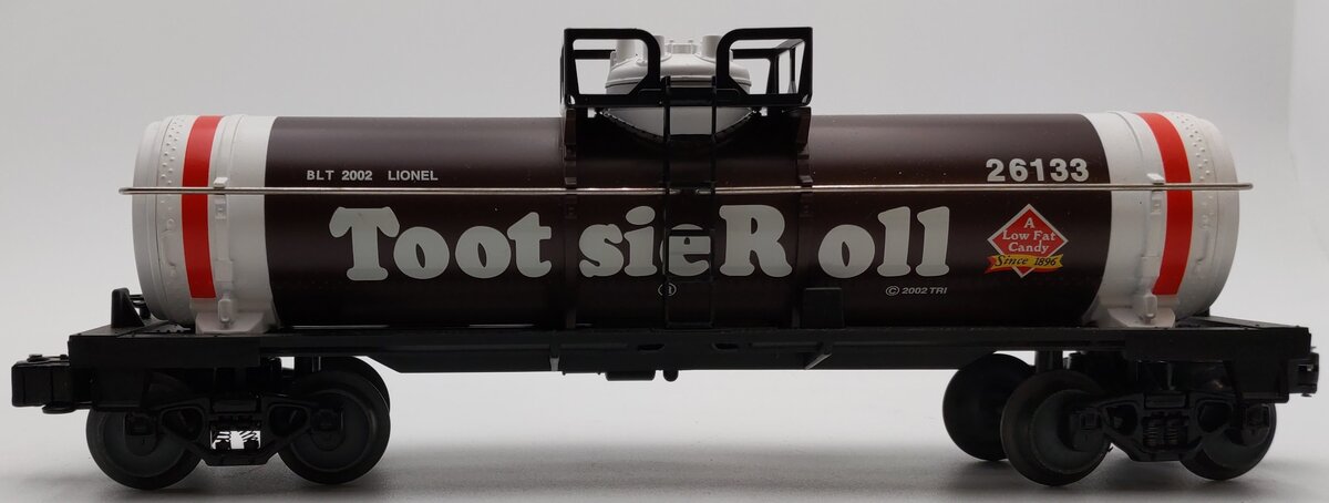 Lionel 6-26133 O Gauge Tootsie Roll Single Dome Tank Car LN/Box