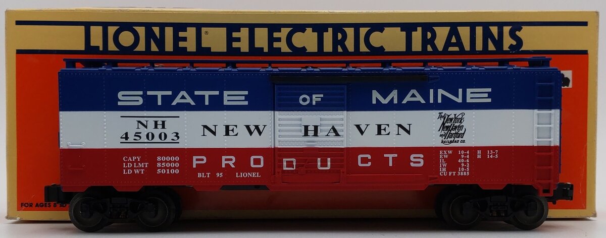 Lionel 6-17217 O Gauge State of Maine New Haven Boxcar #45003 EX/Box