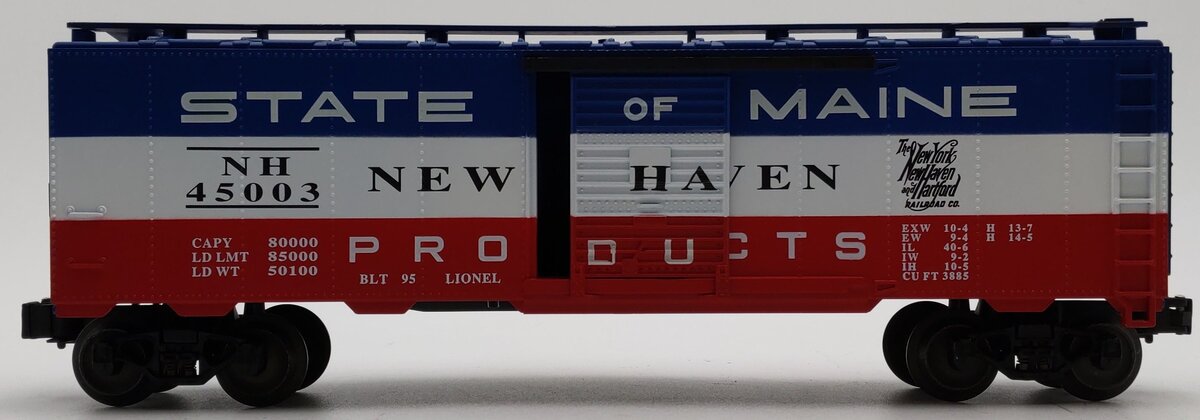 Lionel 6-17217 O Gauge State of Maine New Haven Boxcar #45003 EX/Box