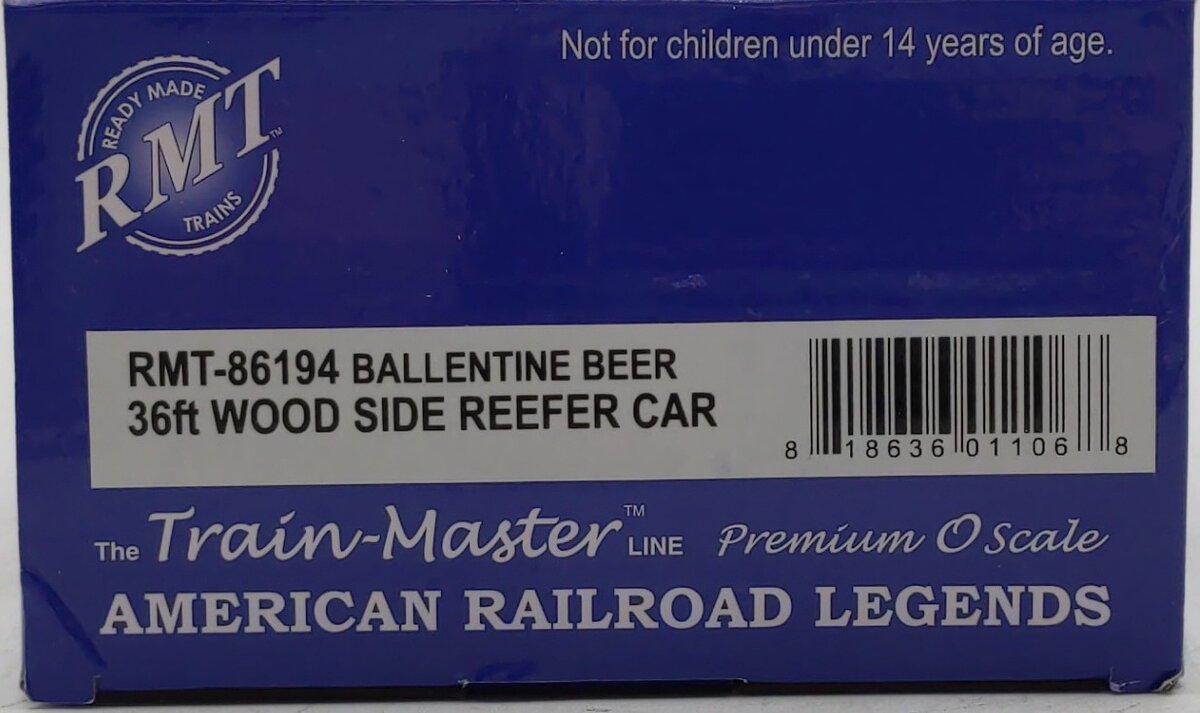 RMT 86194 O Gauge Ballantine Beer Woodside Reefer #118646 LN/Box