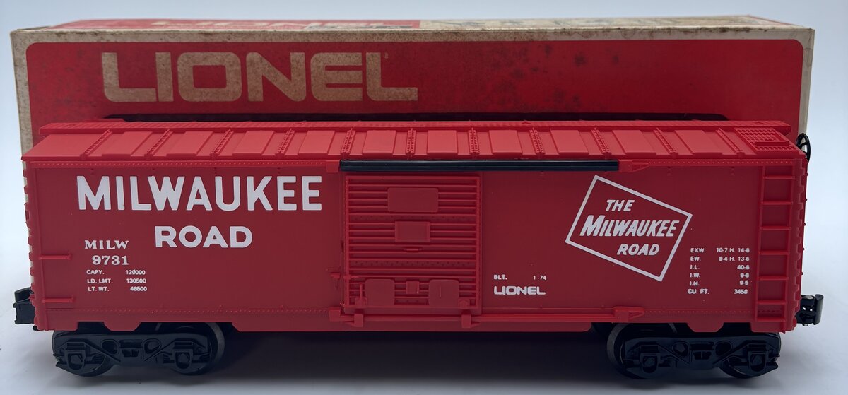 Lionel 6-9731 O Gauge Milwaukee Road Boxcar EX/Box