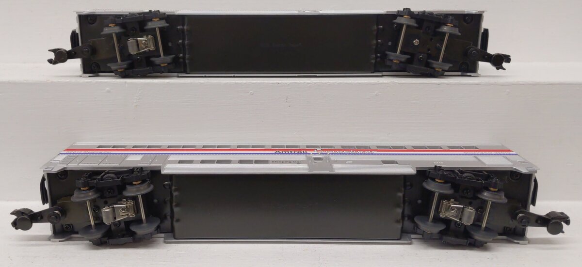 MTH 30-6501 O Gauge Amtrak SuperLiner Sleeper/Diner 2-Car Set EX/Box