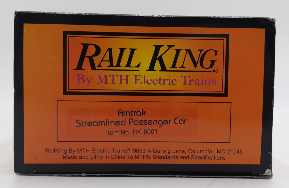 MTH 30-6001 O Gauge Amtrak "Baltimore" Coach Passenger Car EX/Box