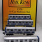 MTH 30-2122-1 O Gauge MTA New York City R-42 Subway Car Set w/PS1 EX/Box