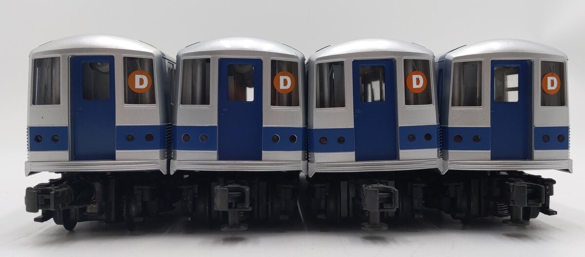 MTH 30-2122-1 O Gauge MTA New York City R-42 Subway Car Set w/PS1 EX/Box