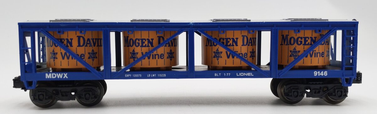 Lionel 6-9146 O Gauge Mogen David Wine Car LN/Box