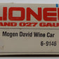 Lionel 6-9146 O Gauge Mogen David Wine Car LN/Box