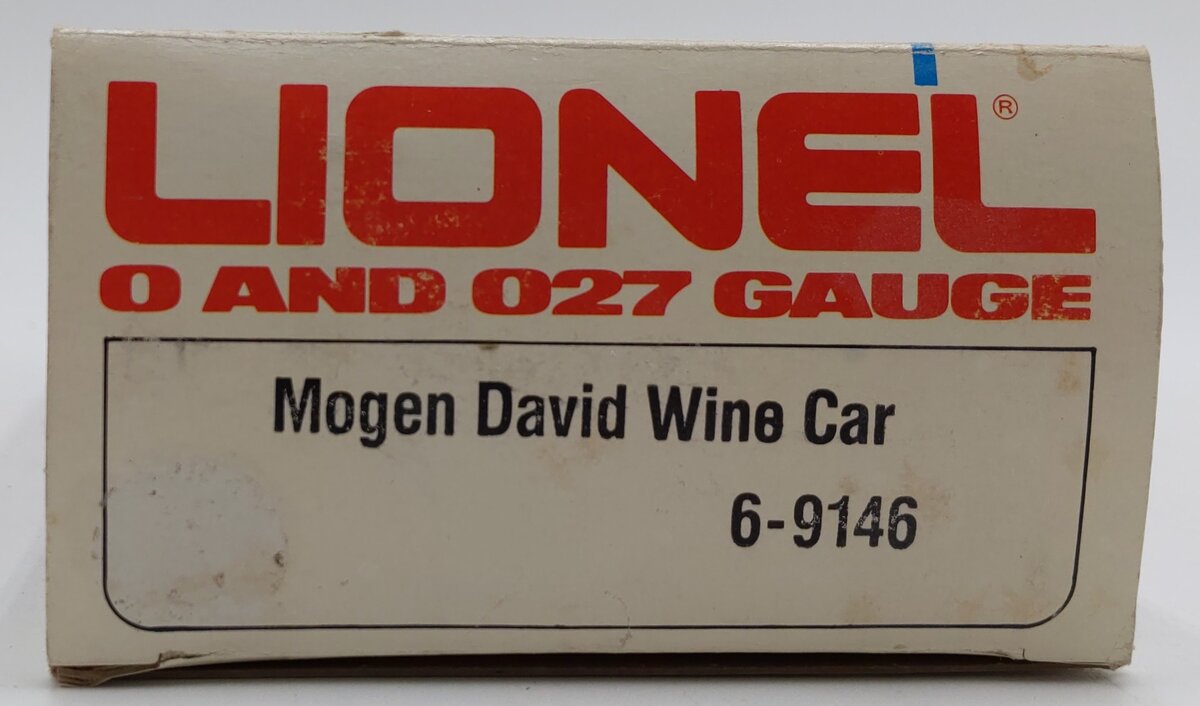 Lionel 6-9146 O Gauge Mogen David Wine Car LN/Box