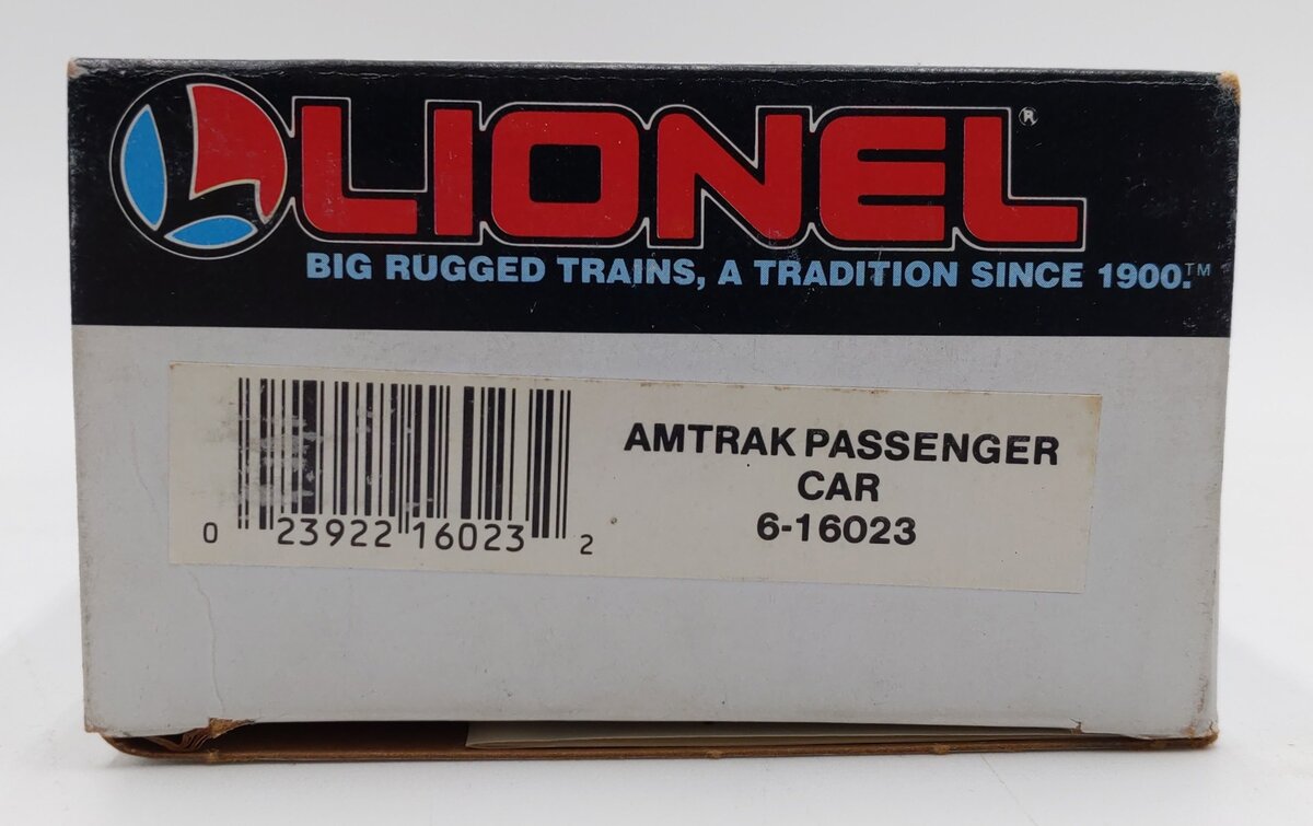 Lionel 6-16023 O Gauge Amtrak Streamlined Passenger Car #16023 VG/Box