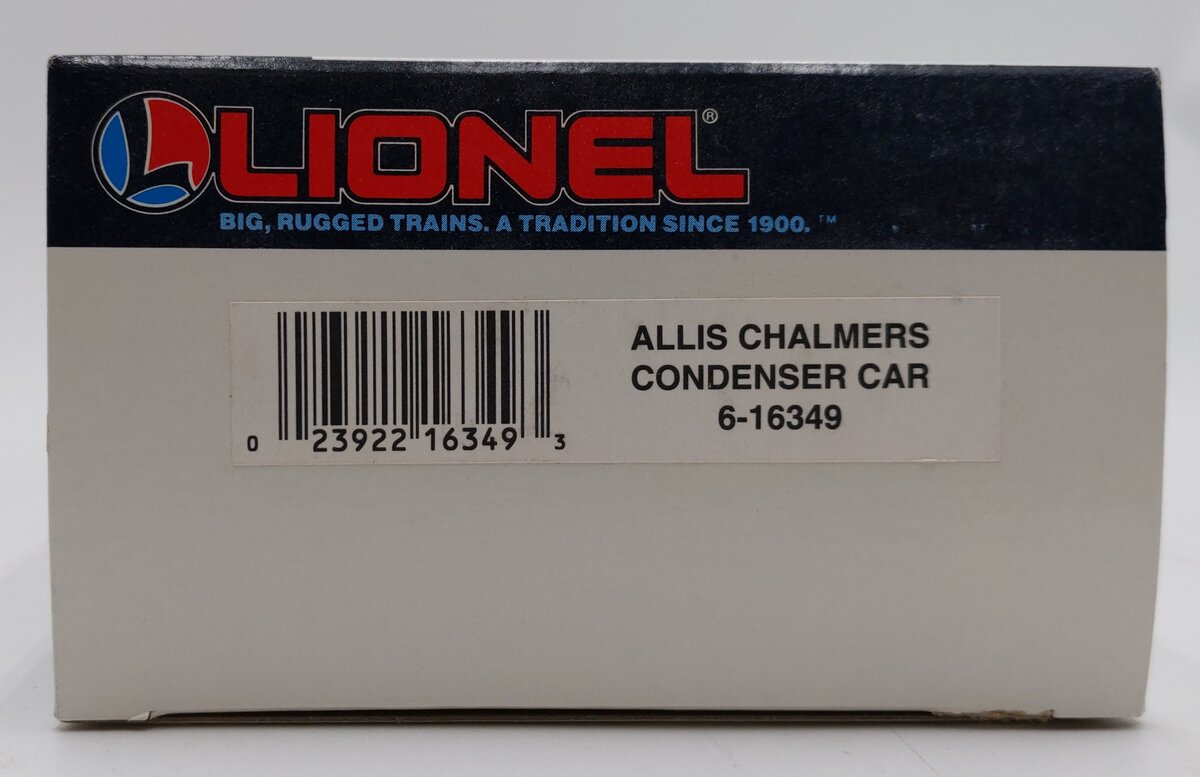 Lionel 6-16349 O Gauge Allis Chalmers Condenser Car NIB