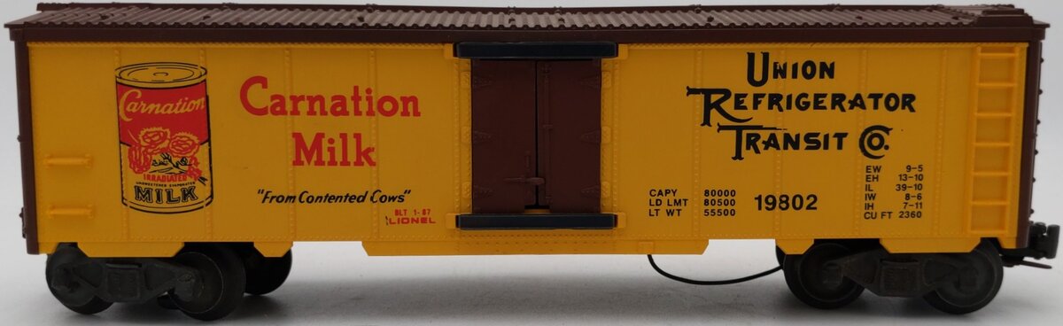 Lionel 6-19802 O Gauge Carnation Operating Milk Car EX/Box