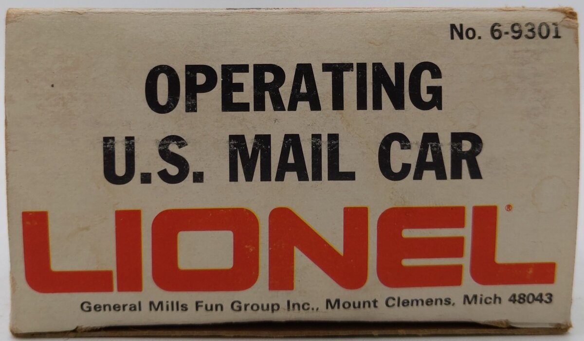 Lionel 6-9301 O Gauge US Mail Operating Boxcar #9301 EX/Box