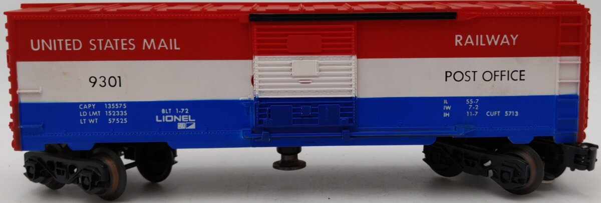 Lionel 6-9301 O Gauge US Mail Operating Boxcar #9301 EX/Box