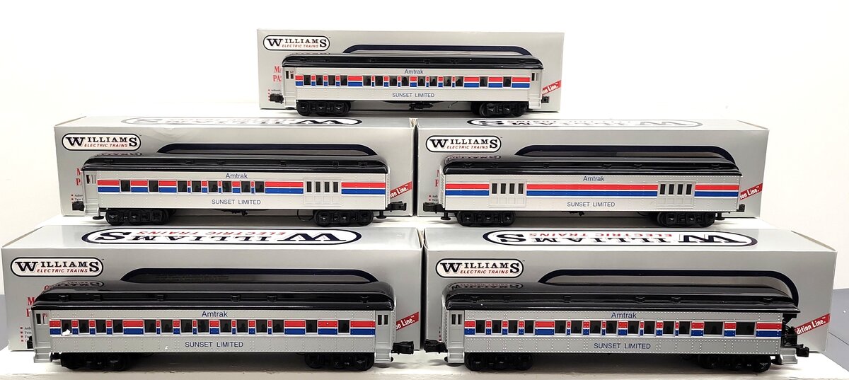 Williams 6209 Sunset Limited Classic Madison Style Passenger 5-Car Set LN/Box