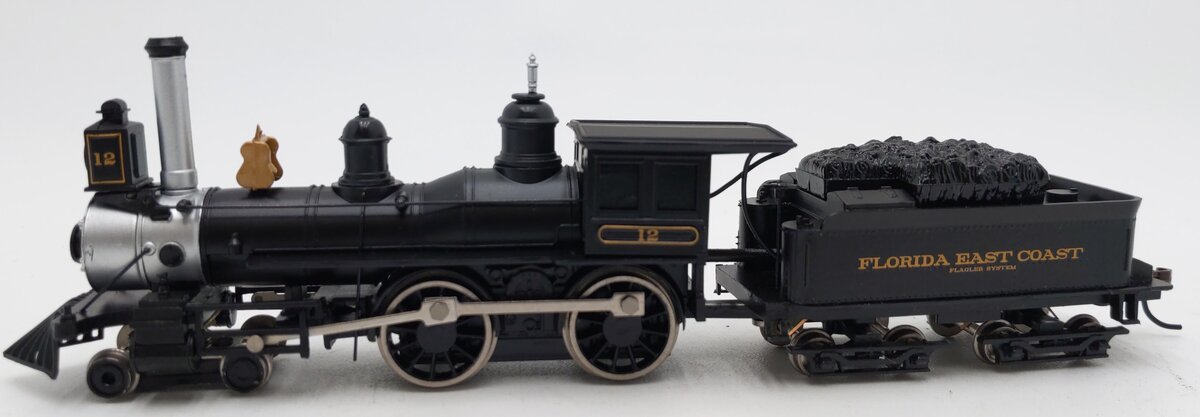Bachmann 51129 HO Florida East Coast 4-4-0 American Steam Loco & Tender #12 LN/Box