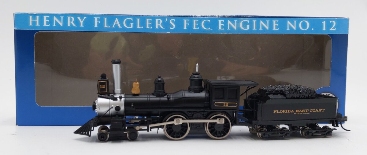 Bachmann 51129 HO Florida East Coast 4-4-0 American Steam Loco & Tender #12 LN/Box