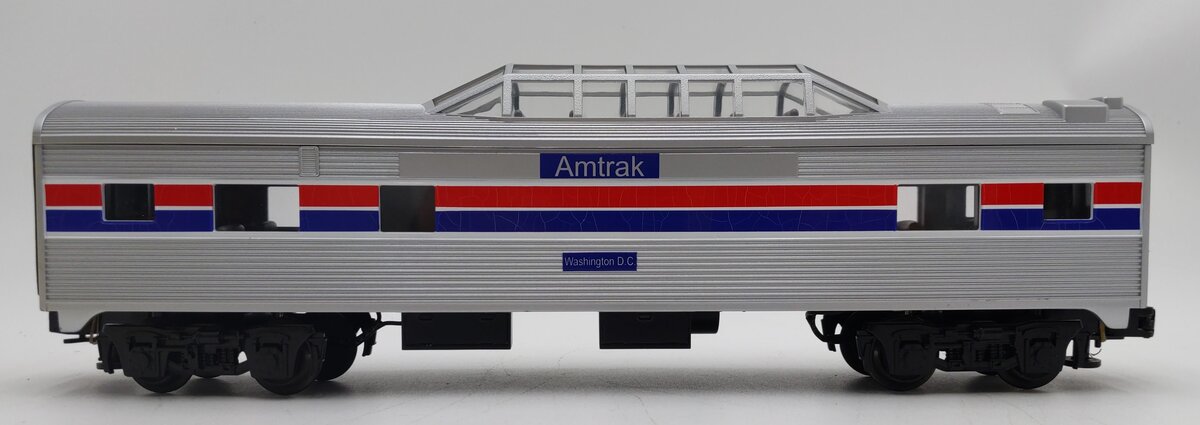 MTH 30-6002 Amtrak "Washington, D.C."  Vista Dome Passenger Car EX/Box