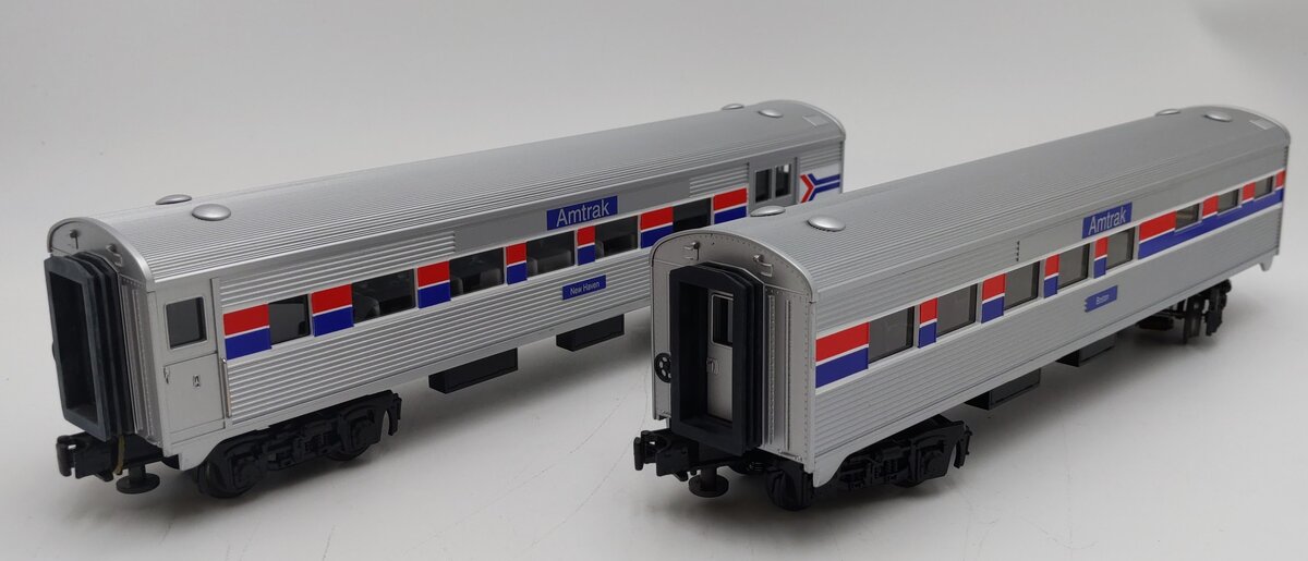 MTH 30-6004 O Amtrak Streamlined Combine/Diner Set Passenger Set (Set of 2) LN/Box