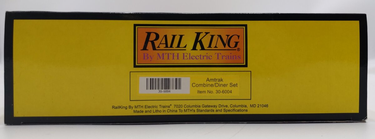 MTH 30-6004 O Amtrak Streamlined Combine/Diner Set Passenger Set (Set of 2) LN/Box