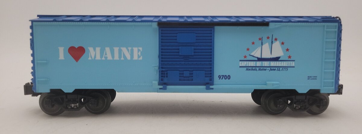 Lionel 6-19968 O Gauge I Love Maine Boxcar #9700 EX
