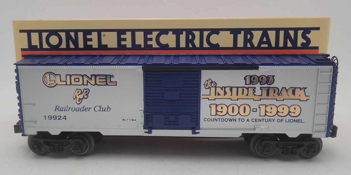 Lionel 6-19924 O Gauge 1993 Lionel Railroader Club 1900-1999 Boxcar #19924 LN/Box