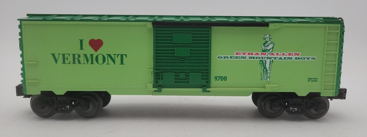 Lionel 6-19969 O Gauge I Love Vermont Boxcar #9700 EX