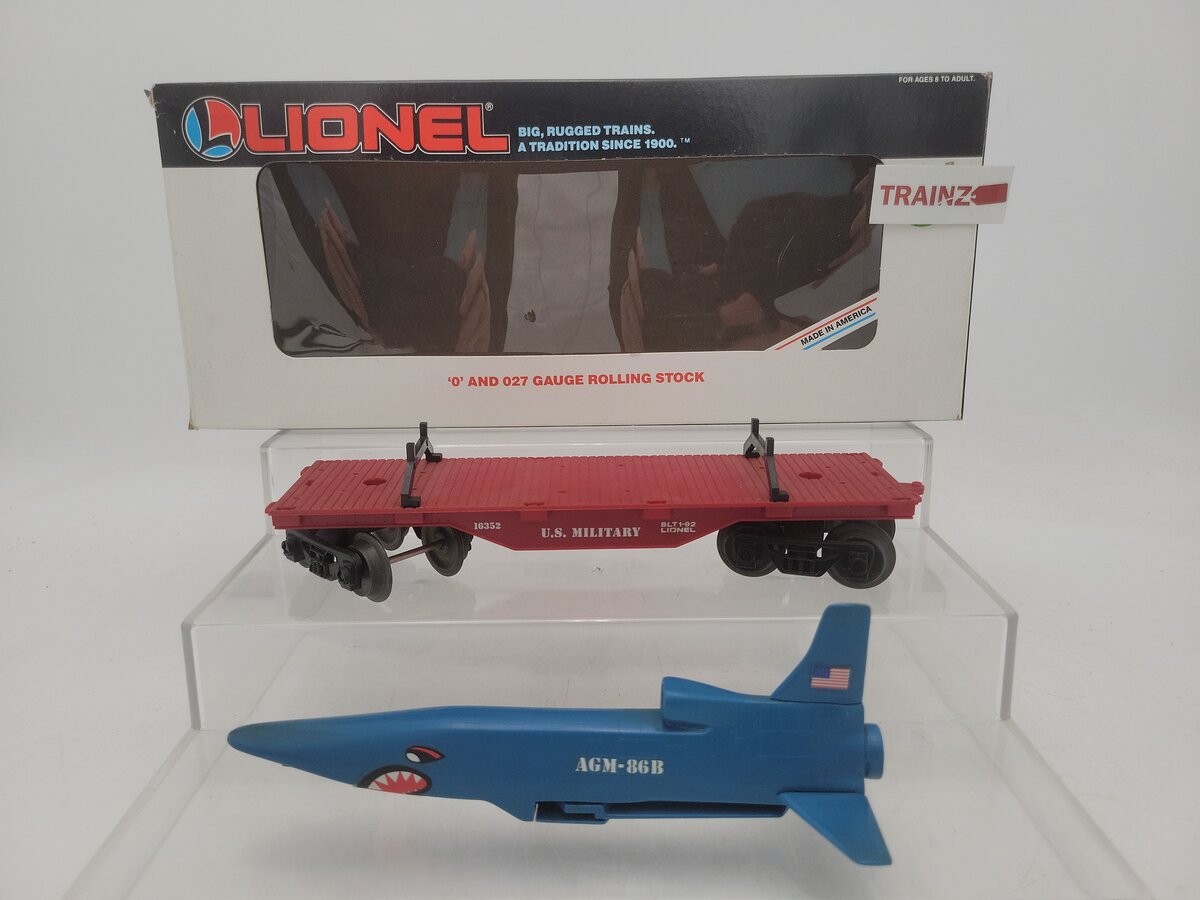 Lionel 6-16352 O / O27 Gauge US Military Flatcar W/Cruise Missile #16352 EX/Box