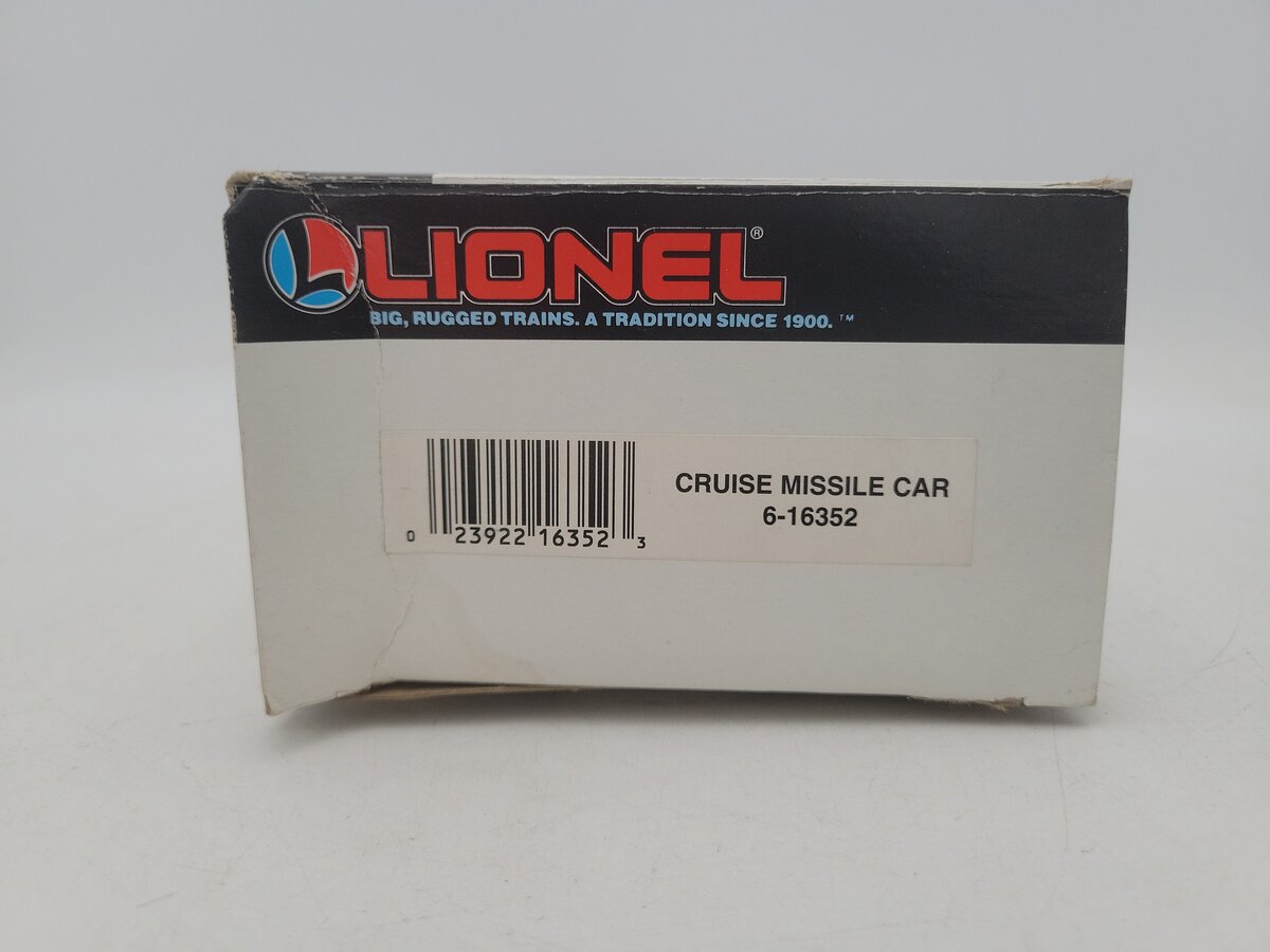 Lionel 6-16352 O / O27 Gauge US Military Flatcar W/Cruise Missile #16352 EX/Box