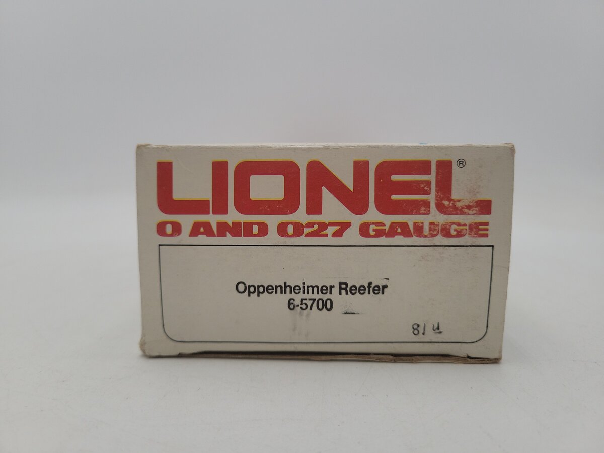 Lionel 6-5700 O / O27 Gauge Oppenheimer Casing Co. Woodside Reefer VG/Box
