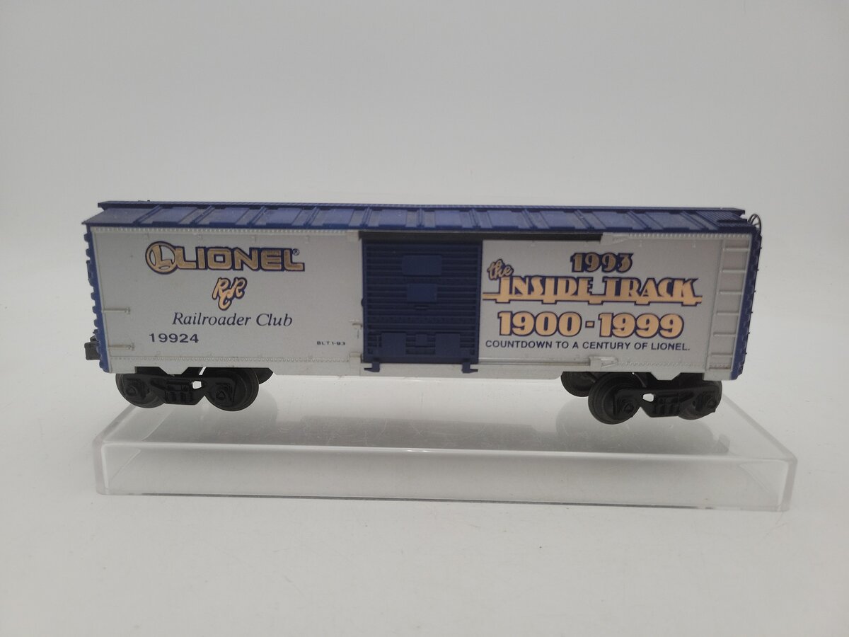 Lionel 6-19924 O Gauge 1993 Lionel Railroader Club 1900-1999 Boxcar #19924 EX/Box