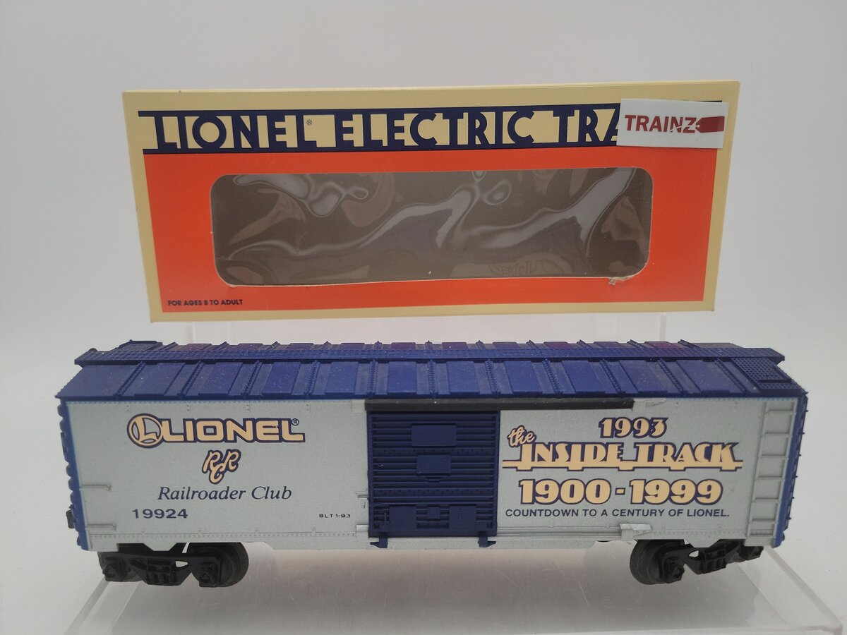 Lionel 6-19924 O Gauge 1993 Lionel Railroader Club 1900-1999 Boxcar #19924 EX/Box