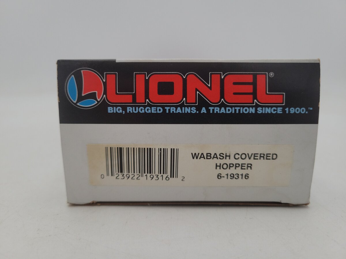 Lionel 6-19316 O / O27 Gauge Wabash Covered Hopper EX/Box