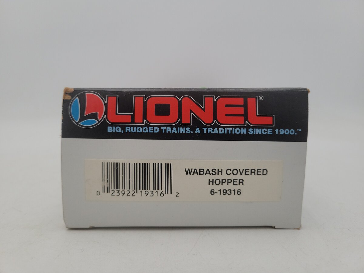 Lionel 6-19316 O / O27 Gauge Wabash Covered Hopper EX/Box