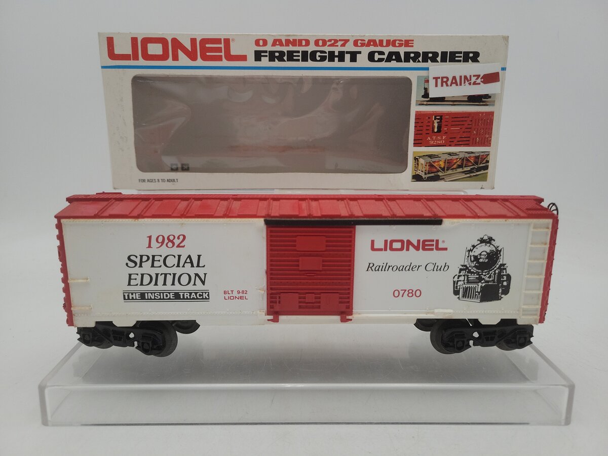 Lionel 6-0780 O /O27 Gauge LRRC 1982 Special Edition Railroader Club Boxcar EX/Box