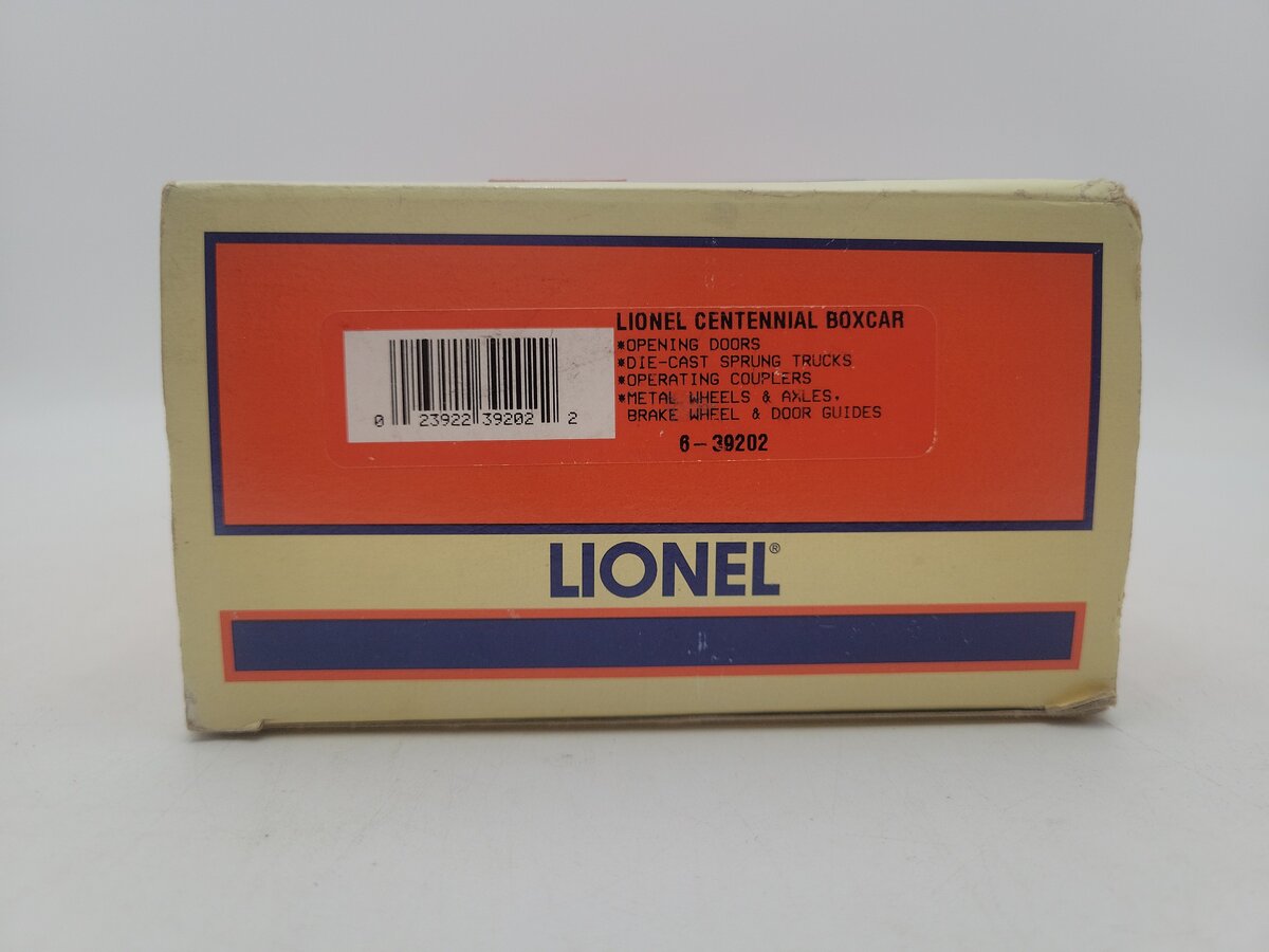 Lionel 6-39202 O Gauge Lionel Centennial Standard of the World 1900-2000 Boxcar NIB
