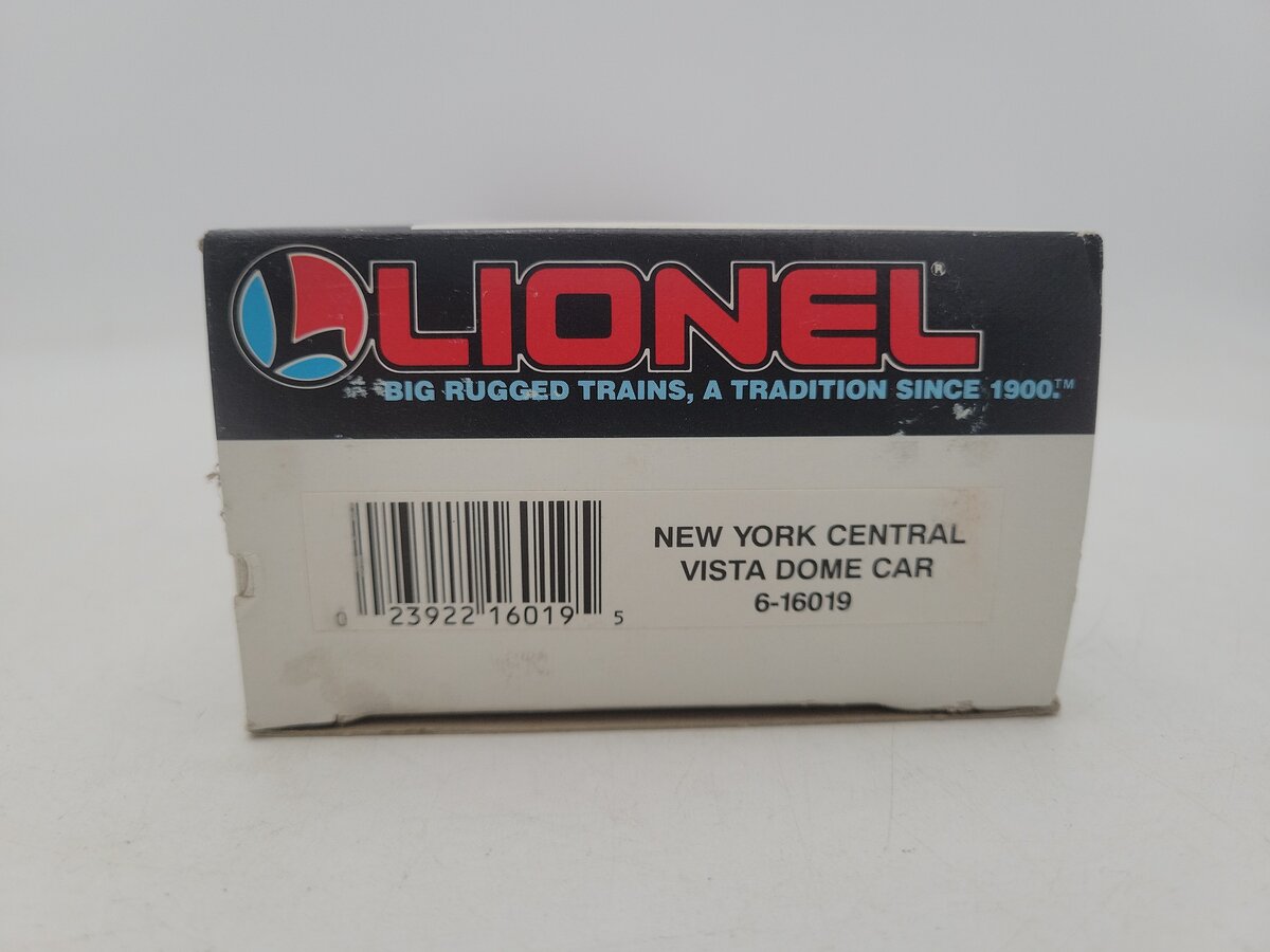 Lionel 6-16019 O Gauge New York Central "La Salle" Vista Dome Passenger Car VG/Box