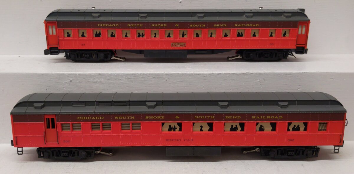 K-Line K2701A O Gauge CSS&SB Interurban Rail Car Set EX/Box