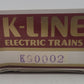 K-Line K90002 O Gauge 1992 Collector Club 2-Bay Covered Hopper Car #90002 EX/Box