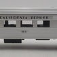 MTH 30-6053 O California Zephyr Streamlined Observation Car #302 EX/Box