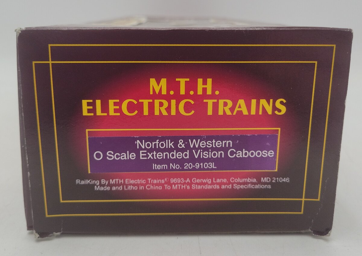 MTH 20-9103 O Norfolk and Western Extended Vision Caboose #562624 EX/Box