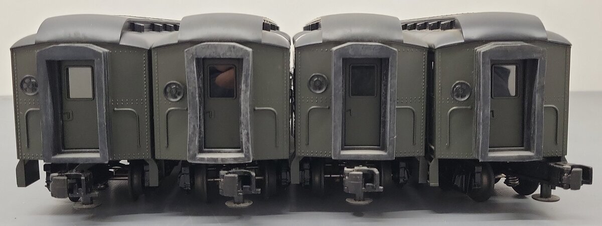MTH 30-6258 O Gauge Jersey Central O-27 Madison Passenger Car Set (Set of 4) VG