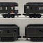 MTH 30-6258 O Gauge Jersey Central O-27 Madison Passenger Car Set (Set of 4) VG
