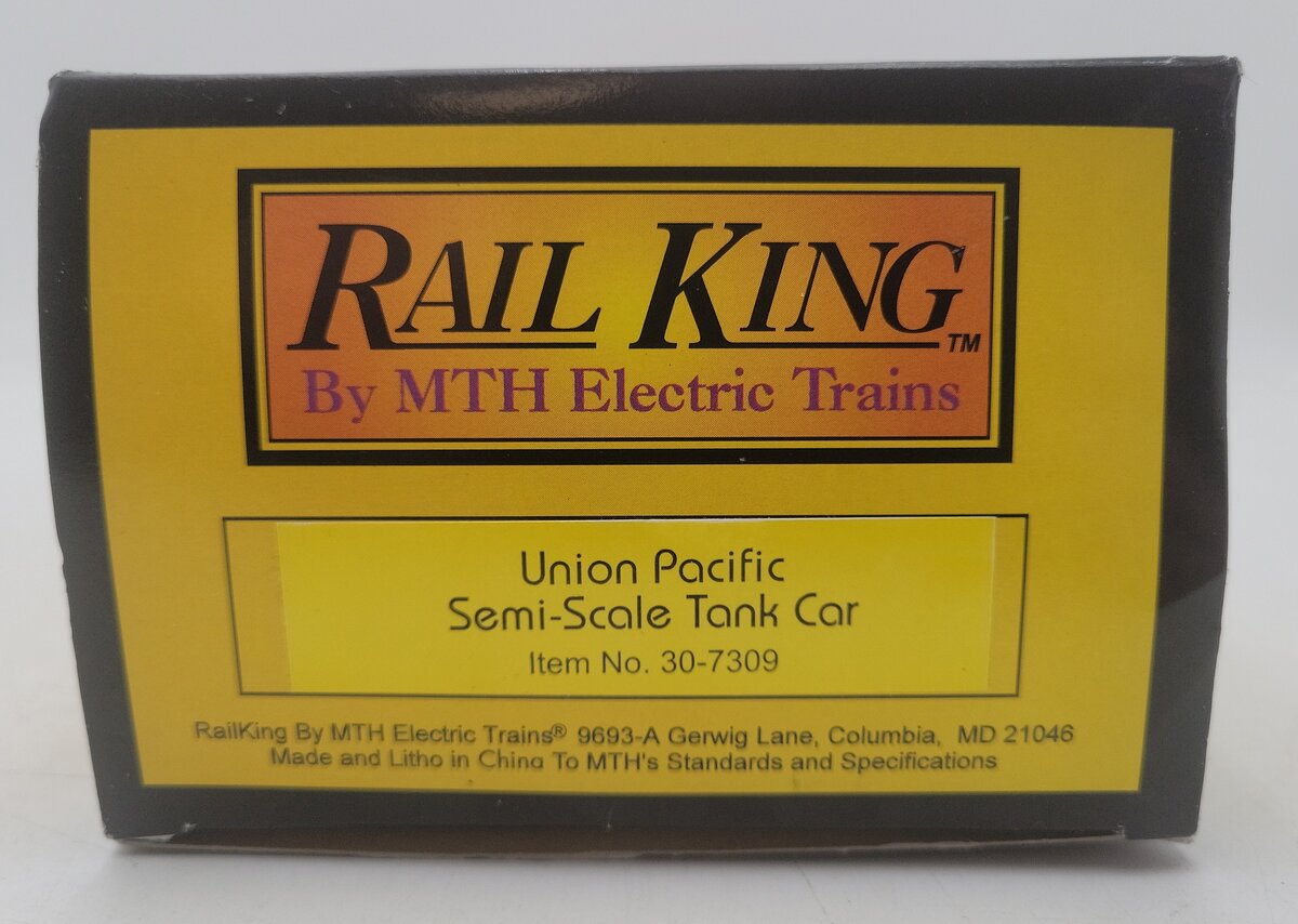 MTH 30-7309 O Gauge Union Pacific Single Dome Tank Car #69012 EX/Box