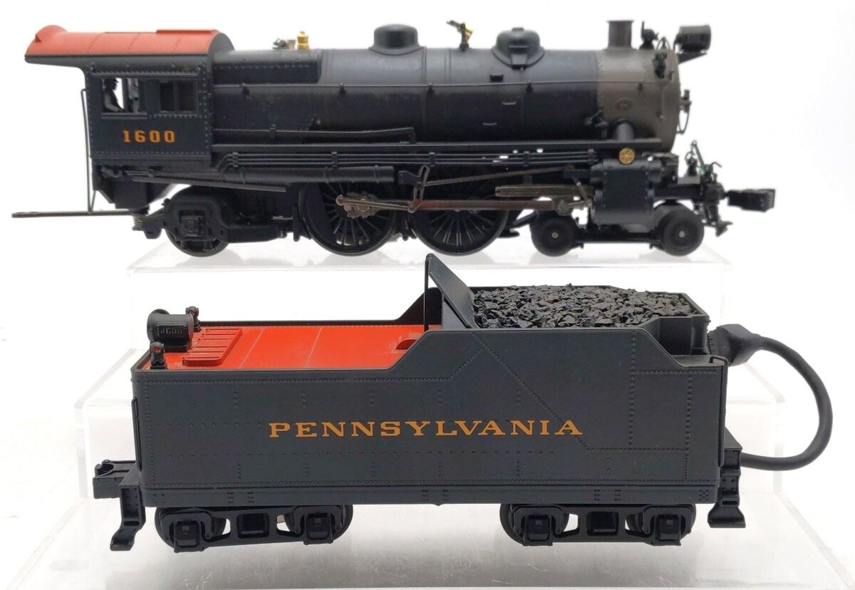 MTH 20-3038-1 O Pennsylvania 4-4-2 Atlantic Steam Locomotive & Tender #1600 PS2 EX