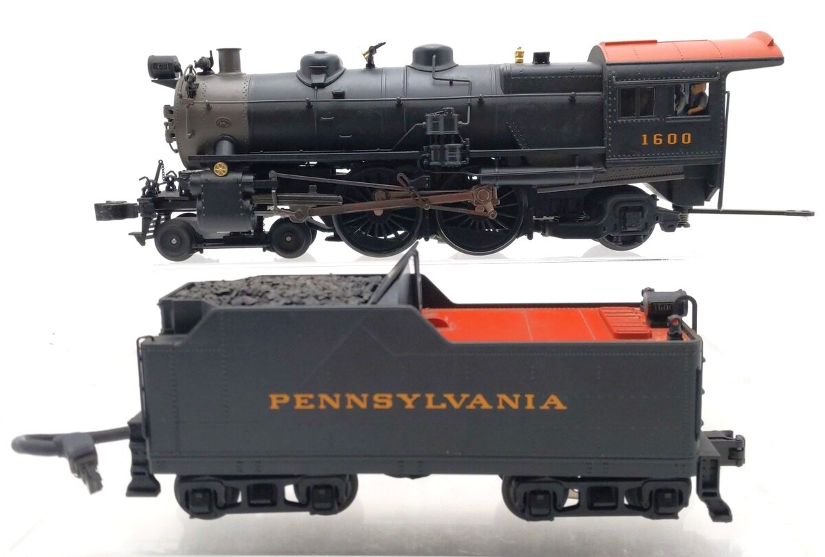 MTH 20-3038-1 O Pennsylvania 4-4-2 Atlantic Steam Locomotive & Tender #1600 PS2 EX