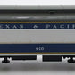 MTH 30-6220 O Gauge Texas & Pacific Madison Baggage Car #910 EX