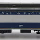 MTH 30-6220 O Gauge Texas & Pacific Madison Baggage Car #910 EX