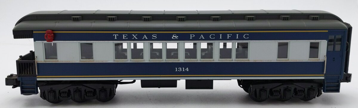 MTH 30-6223 O Gauge Texas & Pacific Madison Observation Car #1314 EX