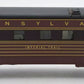 K-Line K4580-8018 O Pennsylvania "Imperial Trail" 13" Streamliner Pullman Car EX